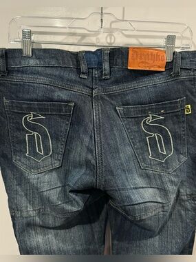 Drayko Protective Lined Kevlar Motorcycle Riding Jeans Mens US Size 32 x 32 Blue